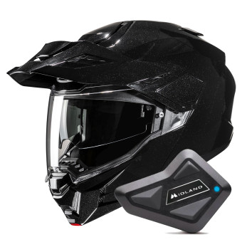 Modular HJC i80 Metal Black + Kit Bluetooth BT Mini