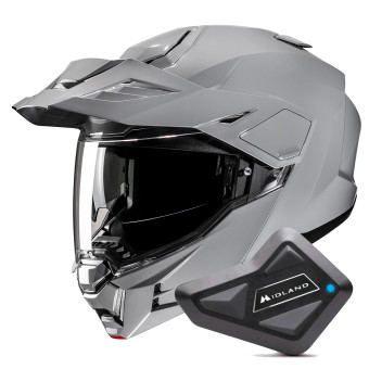 Modular HJC i80 N.Grey + Kit Bluetooth BT Mini