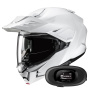 Casque Modular HJC i80 Pearl White + Kit bluetooth 5R Lite Solo