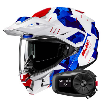 Modular HJC i80 Roki MC21 + Kit Bluetooth 5S Solo