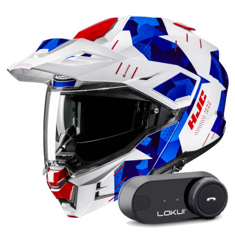 Modular HJC i80 Roki MC21 + Kit Bluetooth Lokui K30