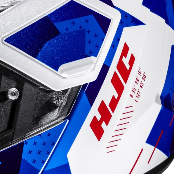 HJC i80 Roki MC21 + Kit Bluetooth Lokui K30