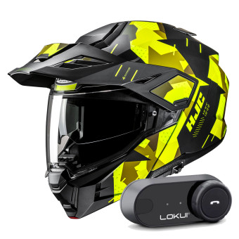 Modular HJC i80 Roki MC3HSF + Kit Bluetooth Lokui K30