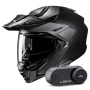 Casque Modular HJC i80 Semi Flat Black + Kit Bluetooth Lokui K30