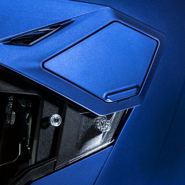 HJC i80 Semi Flat Metallic Blue + Kit Bluetooth BT Mini