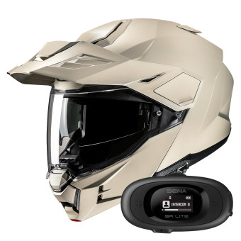 Modular HJC i80 Semi Flat Sand Beige + Kit bluetooth 5R Lite Solo
