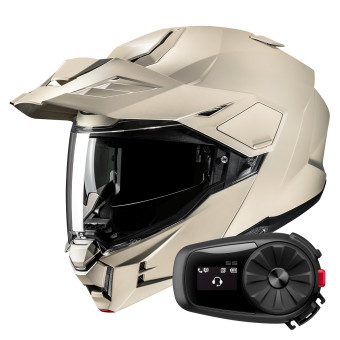 Modular HJC i80 Semi Flat Sand Beige + Kit Bluetooth 5S Solo
