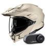 Casque Modular HJC i80 Semi Flat Sand Beige + Kit Bluetooth Lokui K30