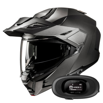 Modular HJC i80 Semi Flat Titanium + Kit bluetooth 5R Lite Solo