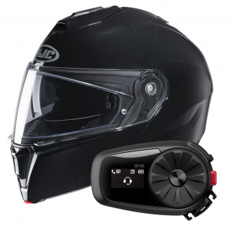 Modular HJC I90 Black + Kit Bluetooth 5S Solo