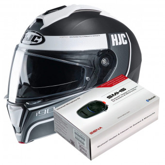 Modular HJC I90 Davan MC10SF + Kit Bluetooth SMH5 Solo