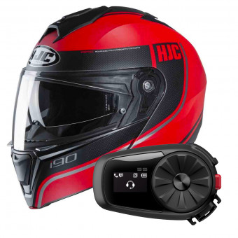 Modular HJC I90 Davan MC1SF + Kit Bluetooth 5S Solo