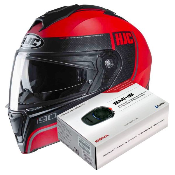 Modular HJC I90 Davan MC1SF + Kit Bluetooth SMH5 Solo