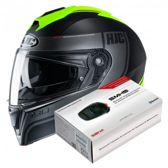 Modular HJC I90 Davan MC4HSF + Kit Bluetooth SMH5 Solo