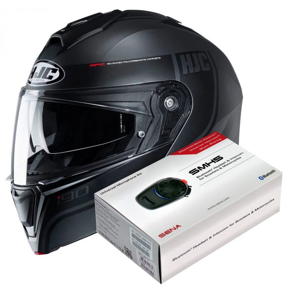 Modular HJC I90 Davan MC5SF + Kit Bluetooth SMH5 Solo