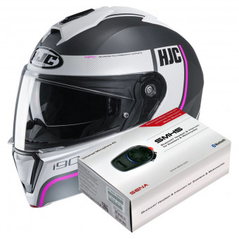 Modular HJC I90 Davan MC8SF + Kit Bluetooth SMH5 Solo