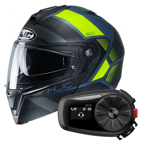 Modular HJC I90 Hollen MC4HSF + Kit Bluetooth 5S Solo