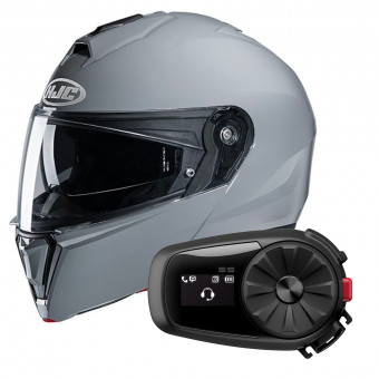 Modular HJC I90 N.Grey + Kit Bluetooth 5S Solo