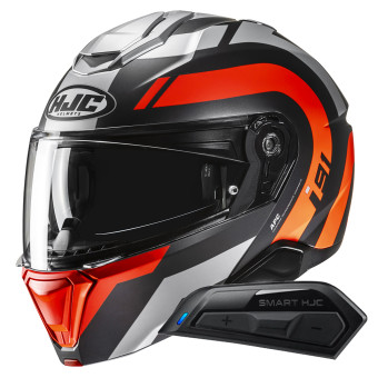 Modular HJC i91 Arven MC6HSF + Kit Bluetooth Smart 11B