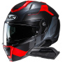 Casque Modular HJC i91 Carst MC1SF + Kit Bluetooth Smart 21B Flat Black