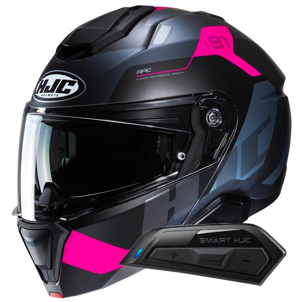 Modular HJC i91 Carst MC8SF+ Kit Bluetooth Smart 11B Modular HJC i91 Carst MC8SF+ Kit Bluetooth Smart 11B