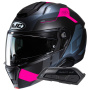 Casque Modular HJC i91 Carst MC8SF + Kit Bluetooth Smart 21B Flat Black