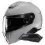 Casque Modular HJC i91 N. Grey+ Kit Bluetooth Smart 21B Flat Black