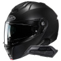 Casque Modular HJC i91 Semi Flat Black+ Kit Bluetooth Smart 21B Flat Black