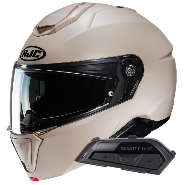 Modular HJC i91 Semi Flat Sand Beige+ Kit Bluetooth Smart 21B Flat Black Modular HJC i91 Semi Flat Sand Beige+ Kit Bluetooth Smart 21B Flat Black