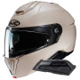 Casque Modular HJC i91 Semi Flat Sand Beige+ Kit Bluetooth Smart 21B Flat Black