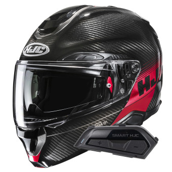 Modular HJC RPHA91 Carbono Elig MC1 + Bluetooth Smart Kit 21B