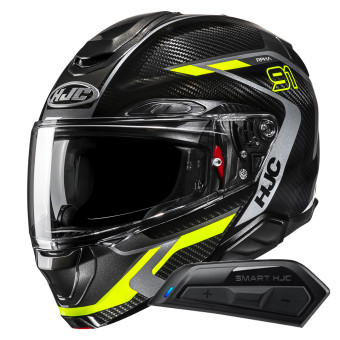 Modular HJC RPHA91 Carbon Lagos MC3H + Kit Bluetooth Smart 11B