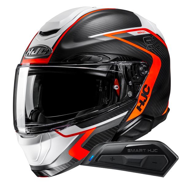Modular HJC RPHA91 Carbon Lagos MC6HSF + Kit Bluetooth Smart 11B