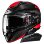 Casque Modular HJC RPHA91 Carbon Noela MC1 + Kit Bluetooth Smart 11B