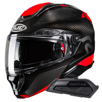 Modular HJC RPHA91 Carbon Noela MC1 + Kit Bluetooth Smart 21B