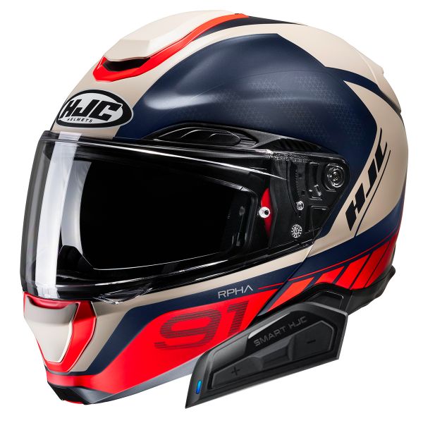 Modular HJC RPHA91 Rafino MC1SF + Kit Bluetooth Smart 21B