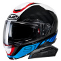Casque Modular HJC RPHA91 Rafino MC21 + Kit Bluetooth Smart 11B