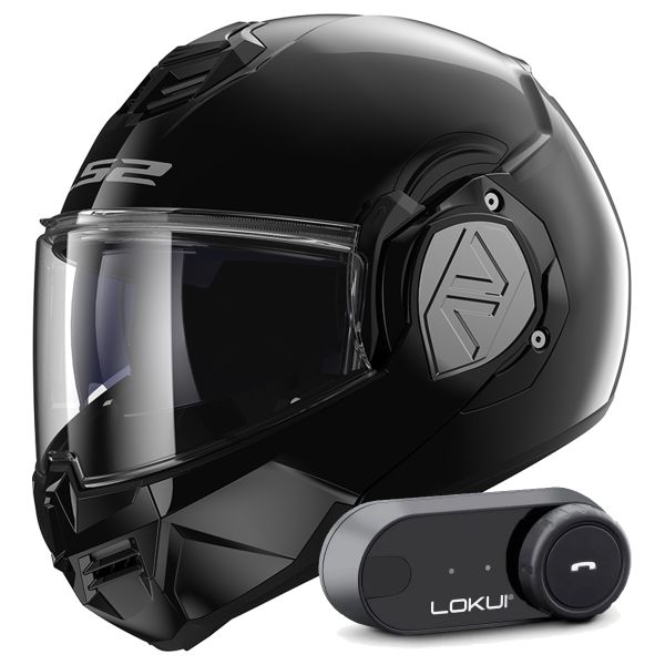Modular LS2 Advant Black FF906 + Kit Bluetooth Lokui K30 Modular LS2 Advant Black FF906 + Kit Bluetooth Lokui K30