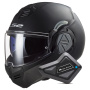 Casque Modular LS2 Advant Matt Black FF906 + Kit Bluetooth BT Mini