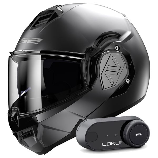 Modular LS2 Advant Matt Titanium FF906 + Kit Bluetooth Lokui K30 Modular LS2 Advant Matt Titanium FF906 + Kit Bluetooth Lokui K30