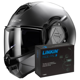 Modular LS2 Advant Matt Titanium FF906 + Linkin Ride Pal III