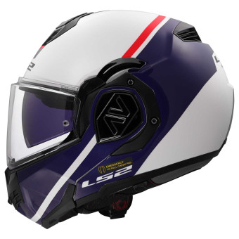 Modular LS2 Advant Swipe White Blue FF906