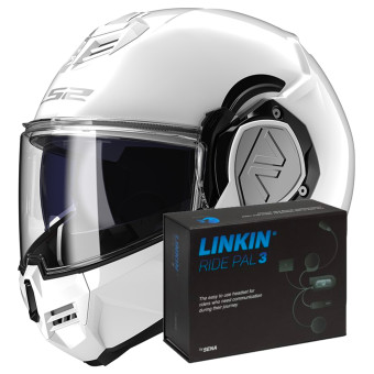 Modular LS2 Advant White FF906 + Linkin Ride Pal III