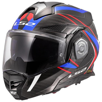 Casque Modular LS2 Advant X C Future II White Blue FF901 Casque Modular LS2 Advant X C Future II White Blue FF901