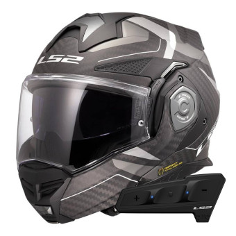 Casque Modular LS2 Advant X C Horizon Silver Grey FF901 + Kit Bluetooth Spectrum Casque Modular LS2 Advant X C Horizon Silver Grey FF901 + Kit Bluetooth Spectrum