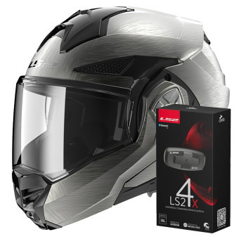 Modular LS2 Advant X Jeans FF901 + Kit Bluetooth 4X Cardo