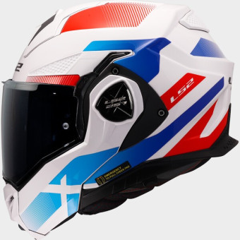 Casque Modular LS2 Advant X Nova White Blue Red FF901 Casque Modular LS2 Advant X Nova White Blue Red FF901