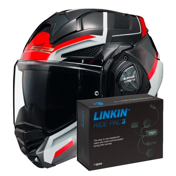 Modular LS2 Advant X Spectrum Black White Red FF901 + Linkin Ride Pal III