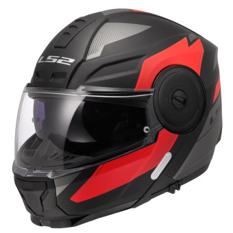 Casque Modular LS2 Scope II Duria Negro Rojo FF902 Casque Modular LS2 Scope II Duria Negro Rojo FF902