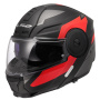 Casque Modular LS2 Scope II Duria Negro Rojo FF902